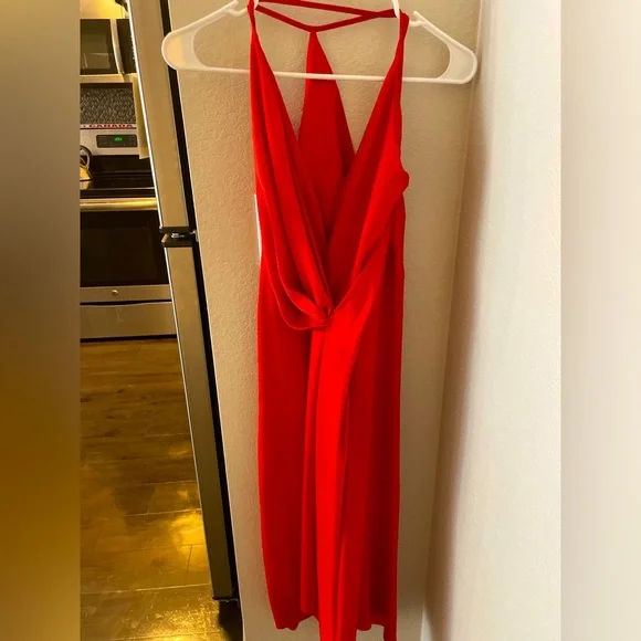 strapless open back dress Odette Satin Mini Dress